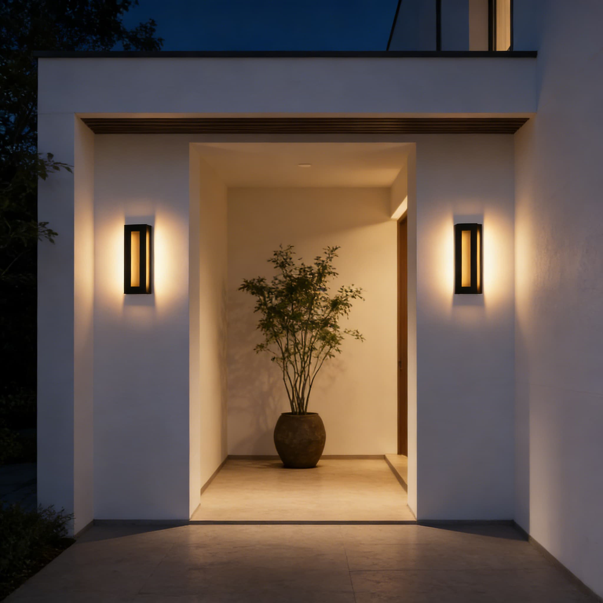 Latitude Run® Integrated LED Modern Outdoor Wall Light Fixture, 19 Inch ...