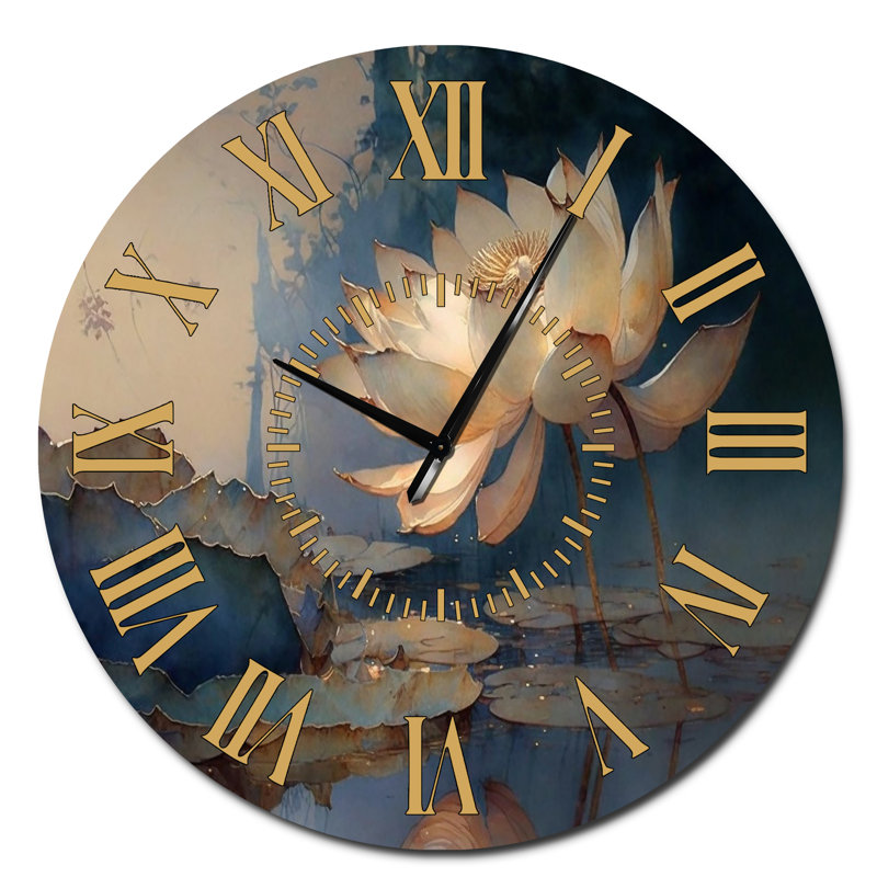 Horloge murale Lotus, Surdimensionné
