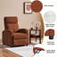 Fauteuil inclinable manuel moderne et doux au toucher, recouvert de tissu velours côtelé-1884987144