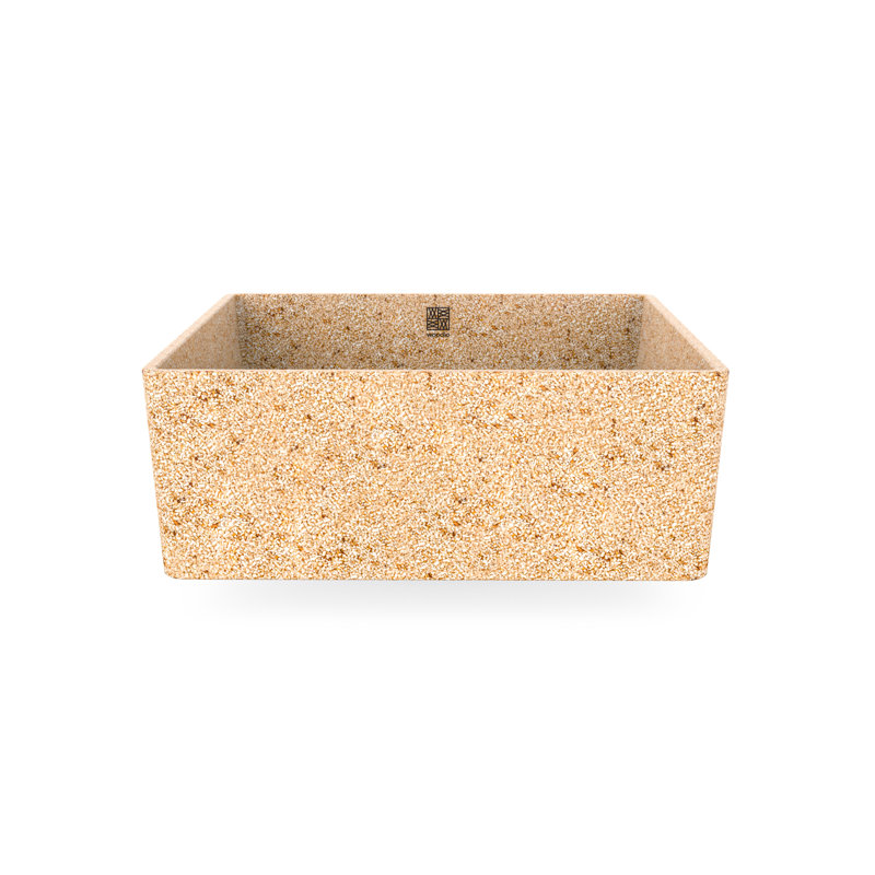 Cube40 15.75'' L Bathroom Sink, Light Natural