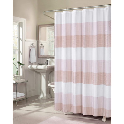 Mauldin Ombre Striped Single Shower Curtain