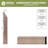 WM620 - Coronado Base Moulding, Solid Hardwood, 9/16"D x 4 1/4"W x 96"L, Stain Grade Poplar-96930279