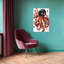 Vibrant Patterned Octopus Abstract Colourful Vibrant Octopus Ocean Wall Art-129150106