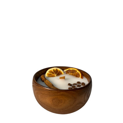 Wood Tabletop Candlestick