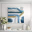 Blue Crossing II Painting by Janice Sadler-26775314-26775321