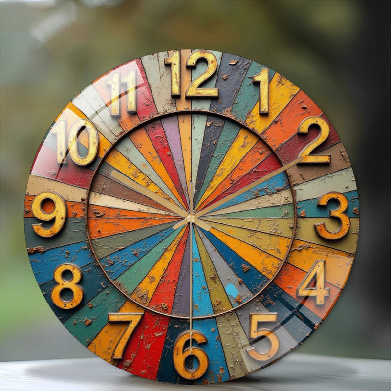 Horloge murale rétro 12 po