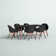 Karg Modern Duracoar And Teak Wood Finish Legs Dining Set