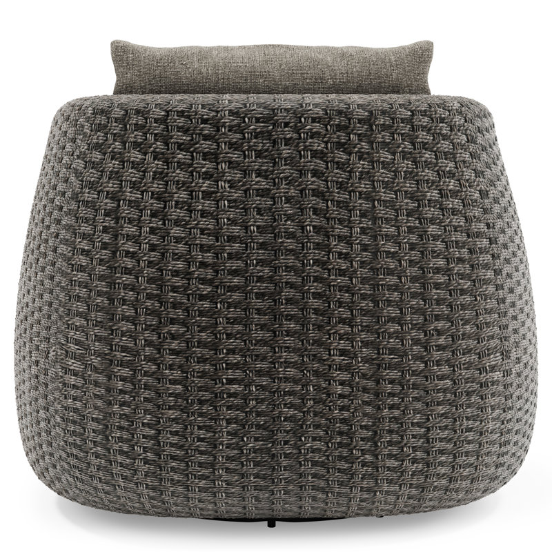 Bernhardt Sarene Outdoor Swivel Chair, Gray