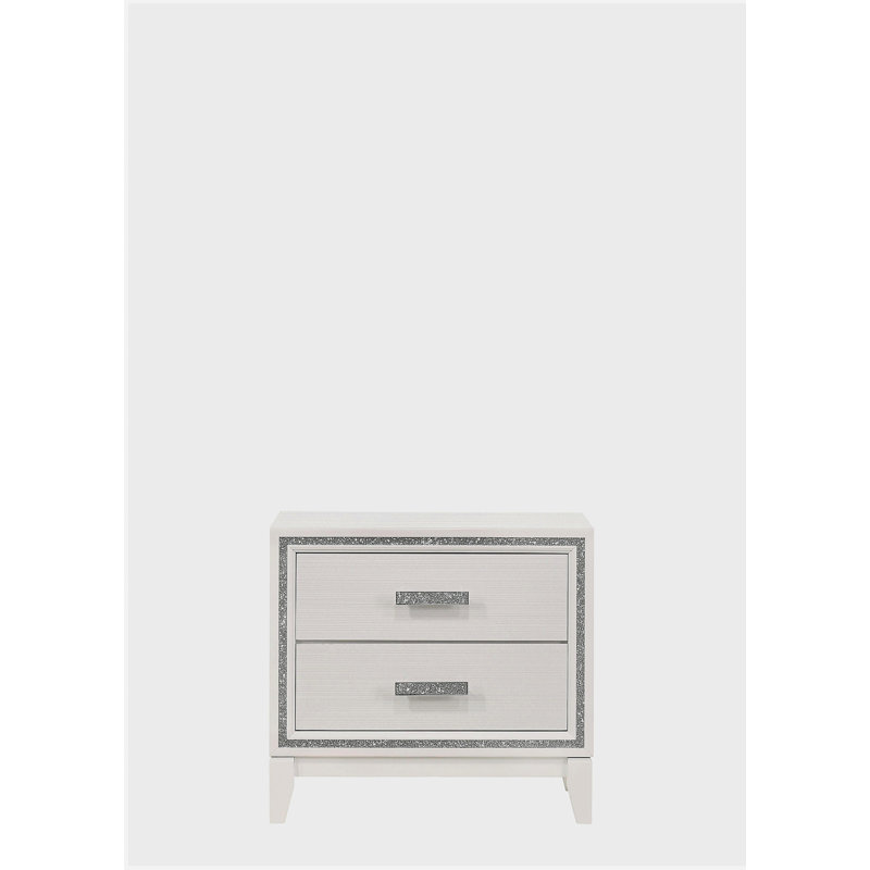 Table de chevet Hayden, Blanc