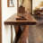 Solid Pine Entryway Console Table-1549198223