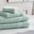 Mint Green Six-piece Turkish Bath Towel Set, 100% Pure Cotton, Includes 2 Bath Towels + 2 Hand Towels + 2 Face Towels. Soft And Skin-friendly, Highly Absorbent, Practical And Beautiful.-4086292