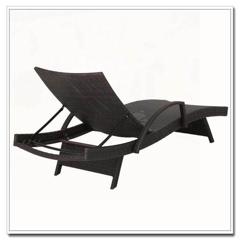 PE WICKER CHAISE LOUNGE, 2