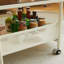 Table basse mobile en métal avec rangement Living Room