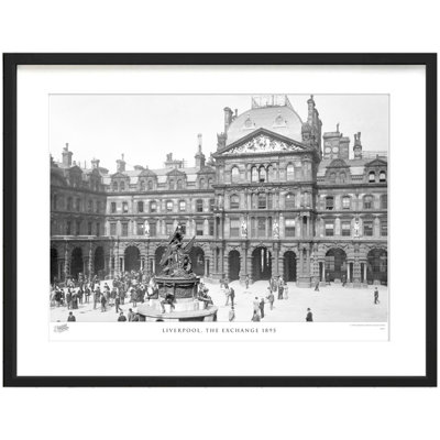 Liverpool, The Exchange 1895 by Francis Frith - Single Picture Frame Print