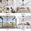 Ariella - Ventilateur de plafond à huit pales - DEL intégrée-103363391-103363388