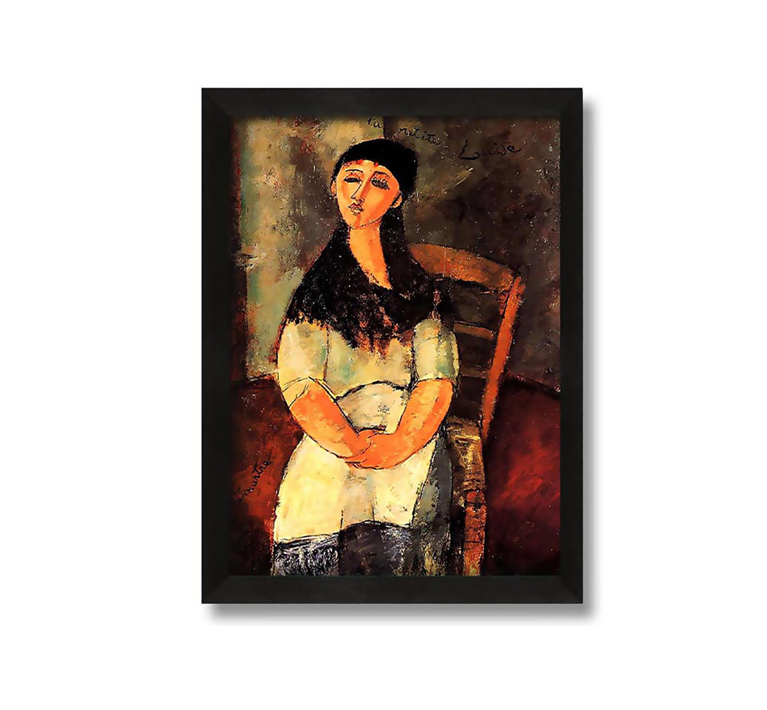 Gerahmtes Leinwandbild The Little Louise von Amedeo Modigliani