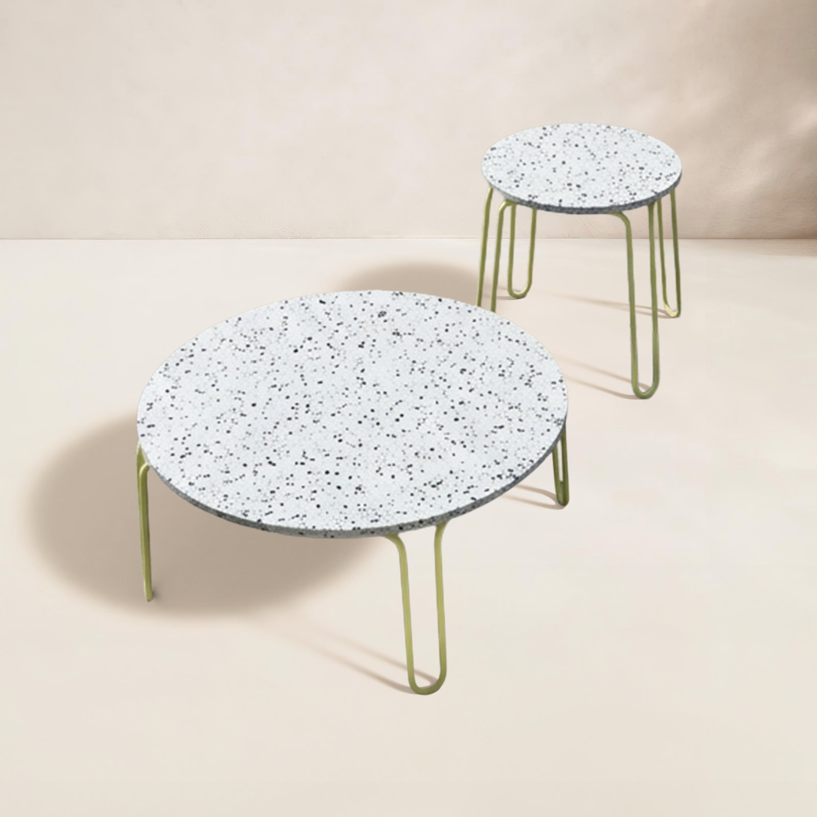 Stulle Stone Coffee Table, 15.38" H x 15.75" L x 15.75" W