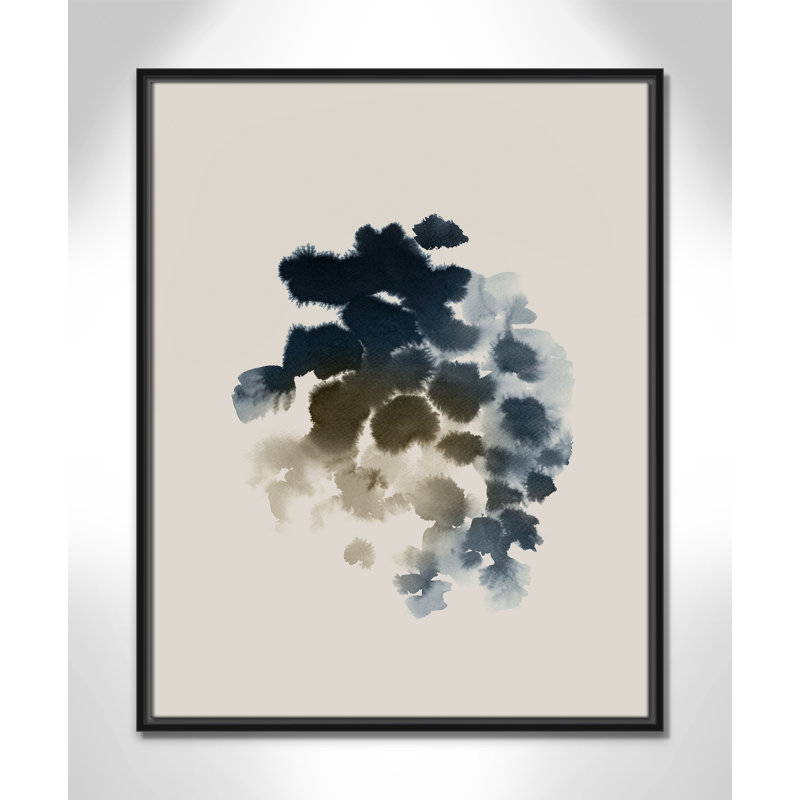 «Emerald Azure II» par Casa Fine Arts, Noir, H 29,5 po x l 23,5 po