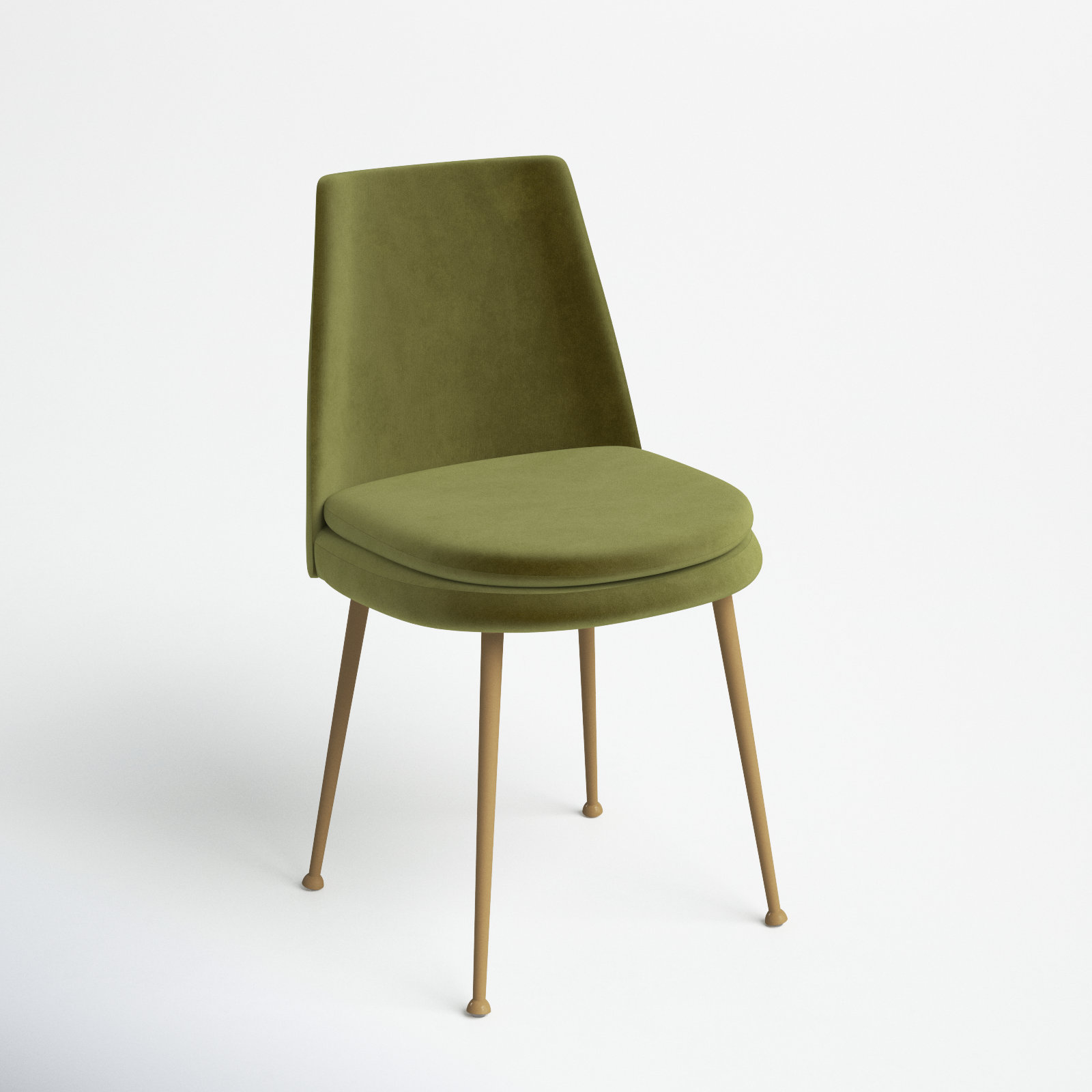 Siena Velvet Dining Chair, Olive Green