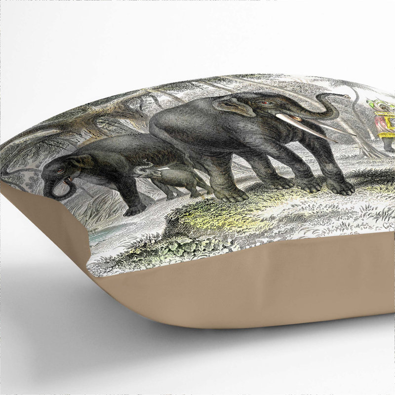 Square Cushion, Stone, 40cm H x 40cm W x 15cm D