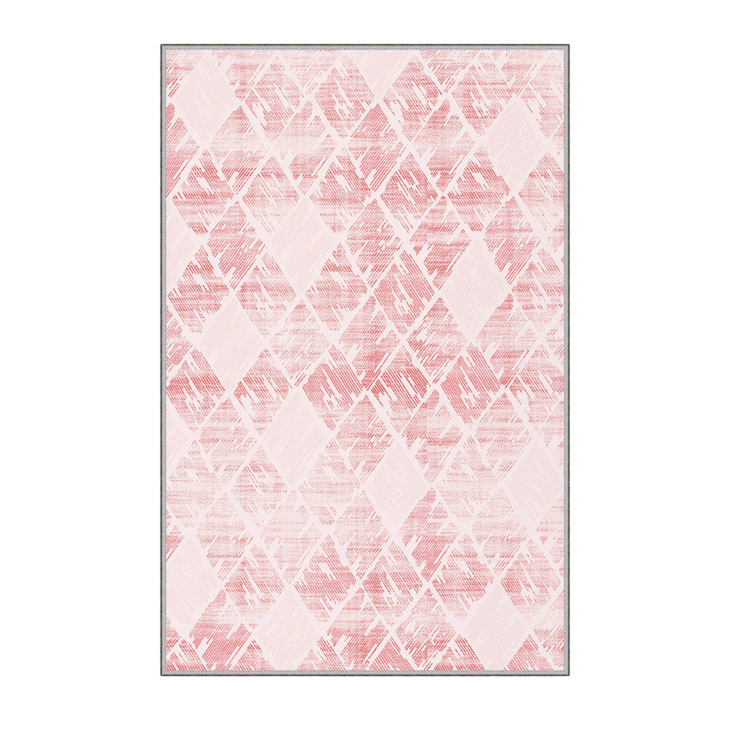 Stylish Hall Carpet (3.3 x 6.6 ft), 100% Polyester, 0.3 in Pile Height | Antibacterial, PVC Non-Slip Underside | 3D Digital Printing, Machine Washable | Perfect for Entryways & Living Spaces, Durable & Easy Care