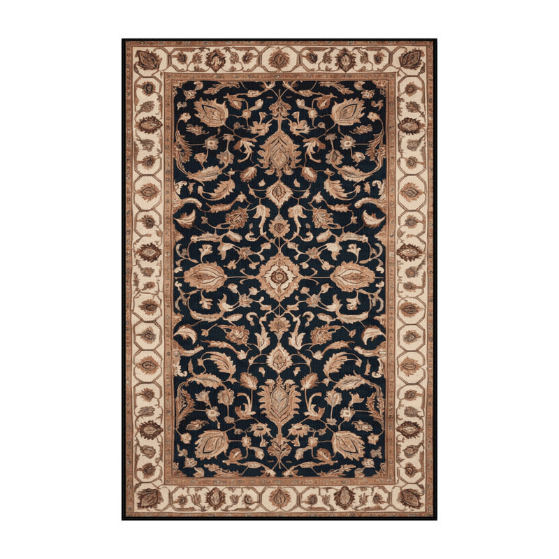 Tapis brun lavable à la machine, Rectangle 5 pi x 8 pi