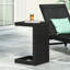 Table d'appoint avec structure en aluminium, teinte noir mat en