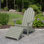 Chaise Adirondack en plastique avec repose-pieds Hinz