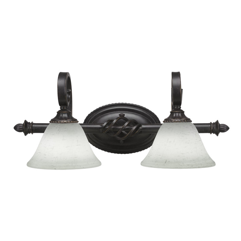 Eleganté 2 Light Bath Bar, White