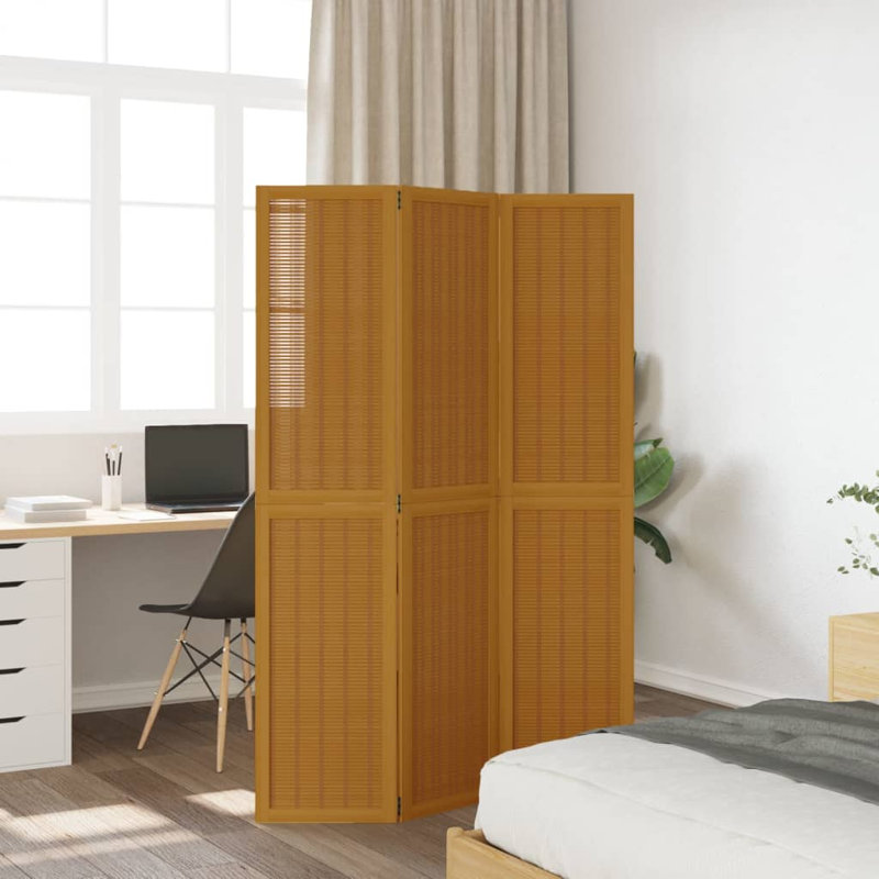 Onah Solid Wood Accent Room Divider, 180cm H x 110cm W
