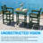 Adirondack Bar Table & 2 Chairs Set, 3-Piece Outdoor Bar Height Stool Set for Patio, Garden & Poolside - Green-2033036099-2033036096