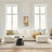  Jagger 124.5" Modern Wide-Seat Modular Storage Sectional Sofa with 2 Ottomans-895078824