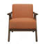 Meuble d'appoint en tissu d'ameublement en bois d'hévéa massif 1 pièce Modern-85739840