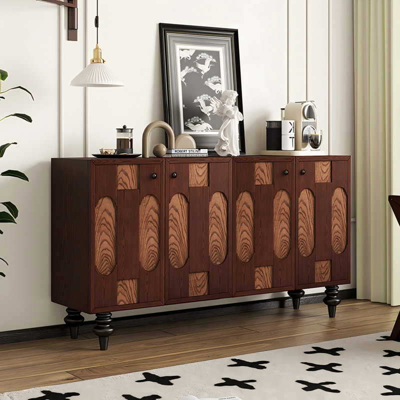 62.99" Brown Solid + Manufactured Wood Shoe Storage