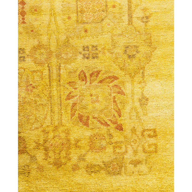 Overdyed One-of-a-Kind 4' 1" x 6' 2" Hand Knotted Area Rug