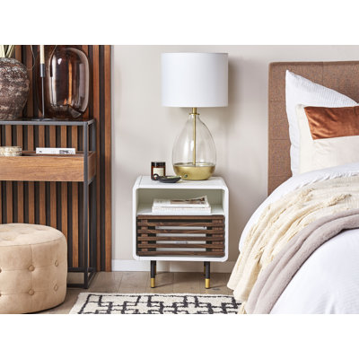 45cm W Manufactured Wood Bedside Table