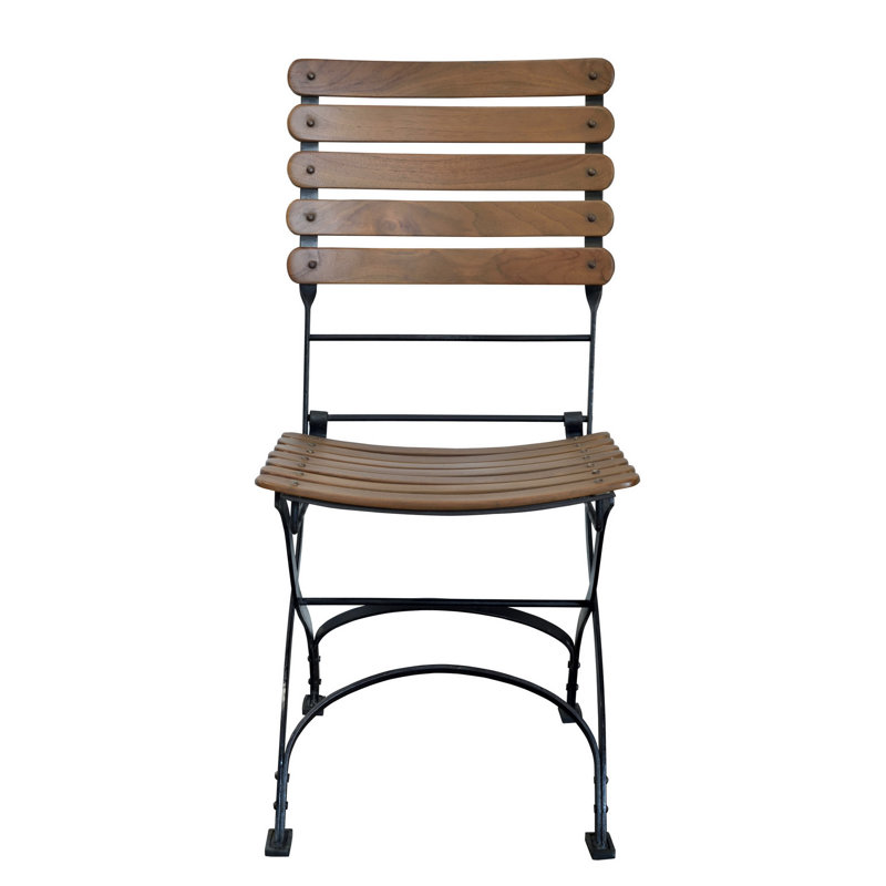 Chaise d'appoint de salle à manger pliante Rayne, Brun moyen