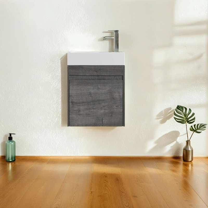 Ensemble de meuble-lavabo simple 18,35 po Lemal, Gris