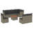 Vidaxl Garden Sofa Set Grey