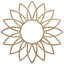 Médaillon de plafond en bois Daisy-59356304-59356315