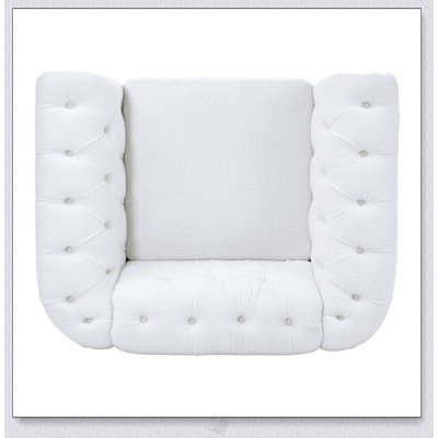 Stylish 1 Seater Sofa With High-Density Filler And Tufted Back For Ultimate Comfort And Elegance In Living Rooms