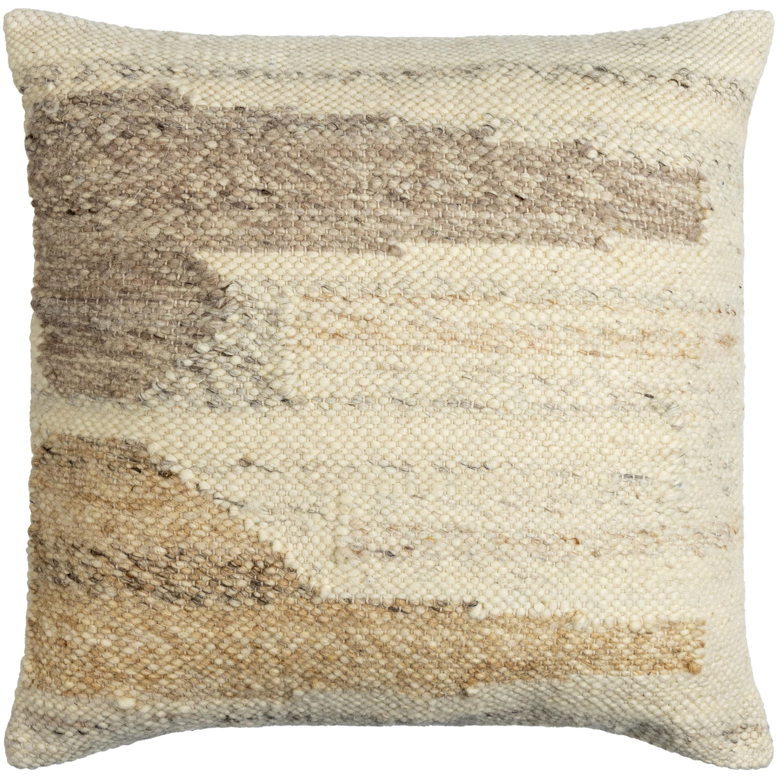 Dia Wool Pillow Cover, Pillow Cover Only - No Insert, 22" H x 22" W