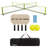 Triumph 4 Square Pickleball Game Set – Complete Outdoor Kit with 20' x 20' Adjustable Net, Steel Frame, 4 Paddles, 2 Pickleballs, Chalk & Carry Bag – Unique Backyard or Driveway Game for All Ages