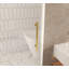 Porte de douche coulissante simple sans cadre l 44 à 48 po x H 76 po, verre trempé 1/4 po, or brossé