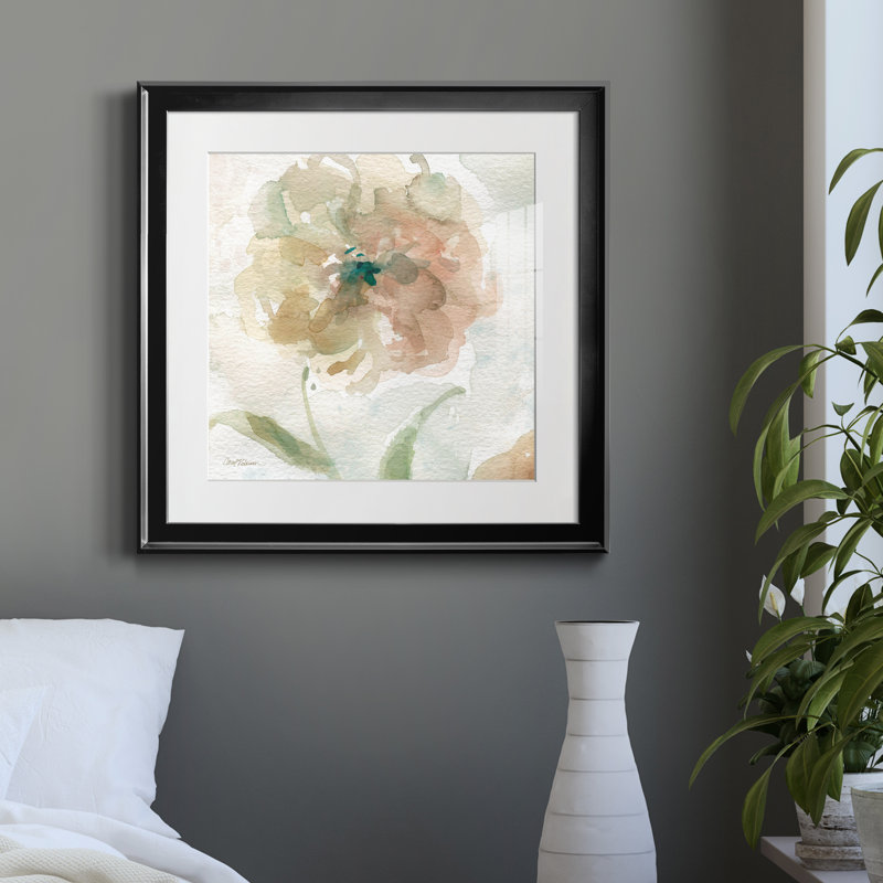 Ensoleillé après-midi par J Paul - Reproduction d'art sur papier encadrée, Papier encadré noir