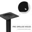 Ensemble de 2, base de table en fonte H27,7 avec pieds de table de type «I», pied de table noir