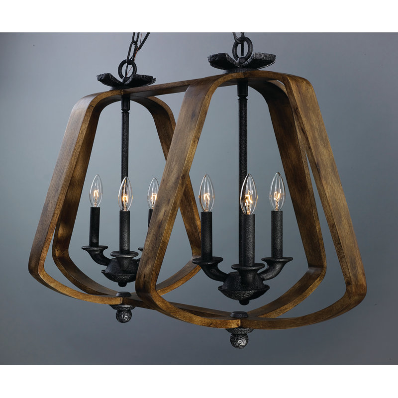 Calana 6 - Light Dimmable Geometric Chandelier