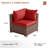 2-Person Outdoor Seating Group With Cushions-80495011