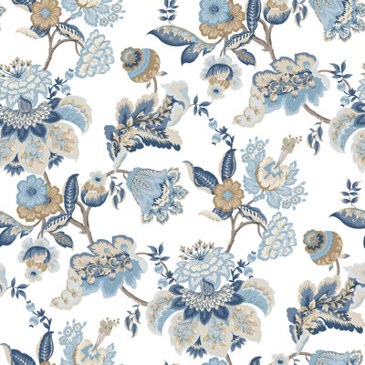Blooming Garden Collection Jacobean Garden Wallpaper Roll