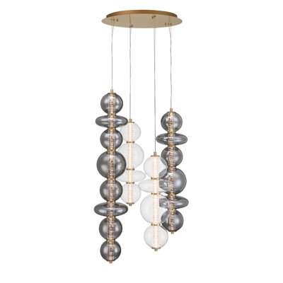Atomo 4L 30" Mix Chandelier